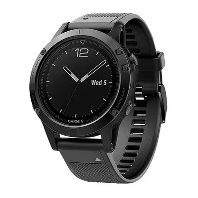 Produktbild von Strap-it Silikon-Sportarmband – Schwarz – Passend für Garmin Fenix ​​6 (Pro) / Fenix ​​7 (Solar) / Epix Gen 2 / Pro 47 mm