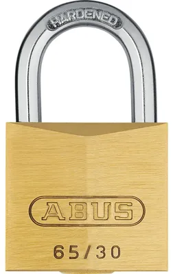 Produktbild von ABUS 65IB/30 Vorhangschloss Messing Schlosskörper, Stahlbügel, inkl. 2 Schlüssel