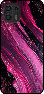 Produktbild von Smartphonica Phone Case Fit für Motorola Edge 20 Lite mit Marmor-Druck - TPU zurück Abdeckung Fall Marmor-Design - lila rosa