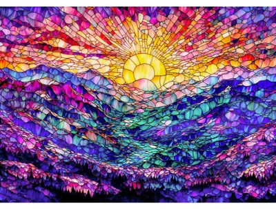 Imagen del producto de ¡Diviértase con el rompecabezas "Another Golden Entrance of the Sun" de 1000 piezas!