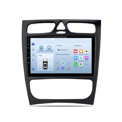 Obrázok produktu pre 9" Android Autorádio 64GB pre Mercedes C W203 2000-2004 Carplay Navigácia Bluetooth
