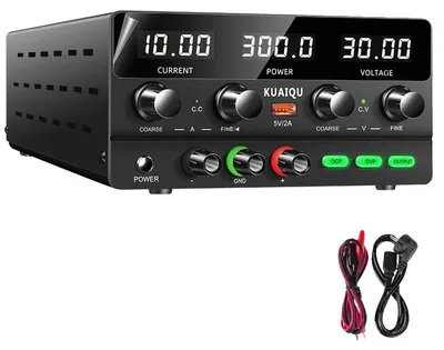 Obrázok produktu pre DC napájací zdroj, nastaviteľné napätie, vysoká presnosť, 30 V, 10 A, 300 W, OCP,