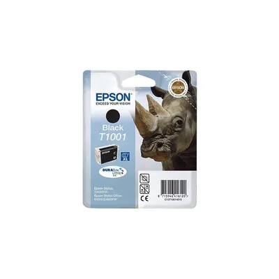 Produktbild von Epson Rhino Singlepack Black T1001 DURABrite Ultra Ink, Schwarz, Tinte auf Pigmentbasis, 25,9 ml, 1 Stück(e), 995 Seiten