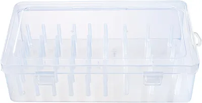 Produktbild von Nähgarnbox für 42 Spulen, passend für dicke und normale Rollen, 23 x 13,5 x 6,3 cm, mit Klickverschlüssen