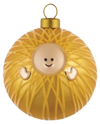 Image de Alessi, boules de Noël pour crèche - boules de Noël en verre - représentation de l'enfant Jésus