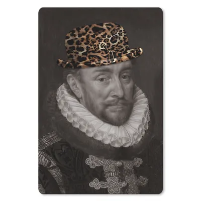 Produktbild von MuchoWow® Mauspad Mousepad Wilhelm von Oranien - Adriaen Thomasz - Pantherdruck 18x27 cm - Mousepads - Maus Mat - Pad - Mausunterlage