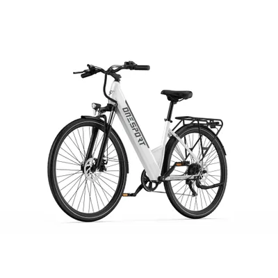 Produktbild von ONESPORT OT12 Elektrisches Fahrrad - 250W Motor 36V13Ah Batterie 27,5 Zoll Kabelbremse - Weiß