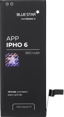 Obrázek produktu pro Bluestar náhradní baterie kompatibilní s iPhone 6 1810 mAh výměnná baterie mobilního telefonu Accu APN 616-0805