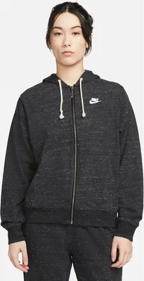 Produktbild von Nike Freizeitjacke Sportswear Gym Vintage Jacke Damen mit Kapuze, Farbe:Schwarz, Größe:L