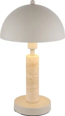 Produktbild von Tischleuchte, sandfarben, Travertin Stein, H 34 cm
