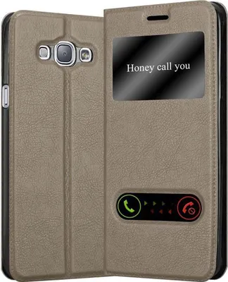 Produktbild von Cadorabo Schutzhülle für Samsung Galaxy A8 2015 Hülle in Braun Handyhülle Book Case Cover Etui