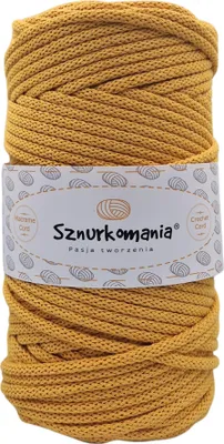 Zdjęcie produktu dla Sznurek bawełniany z rdzeniem 5 mm 100 m, przędza do makramy, sznurek do makramy, sznurek szydełkowy sznurek 5 mm, dzianinowy sznurek bawełniany,