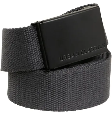 Produktbild von Urban Classics Canvas Belt – Uni Gürtel aus robustem Polyester mit Metallkopp