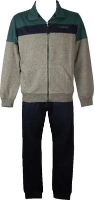 Immagine prodotto di Tuta uomo DYNAMIC F.LLI CAMPAGNOLO completo tempo libero estiva aperta con zip pantalone con tasche e polsino articolo 8E77268M, L, Cotone 35%,Poliestere 65%