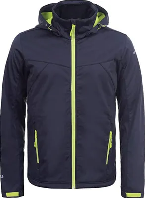 Produktbild von Icepeak Softshelljacke Herren mit Kapuze Biggs, Farbe:grau-orange, Größe:52