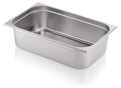 Produktbild von Gastronormbehälter GN1/1 aus Edelstahl, geeignet für Sous Vide, Kombidämpfer, Dampfgarer, Chafing Dish und Bain Marie, verschiedene Größen