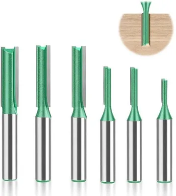 Image de Jeu de forets pour le travail du bois, 6 pièces, Ø 3-8 mm, en acier HSS, avec coffret