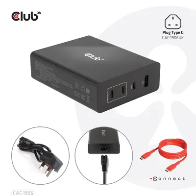 Zdjęcie produktu dla CLUB3D CAC-1906, Wewnętrzna, DC, Czarny
