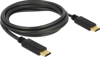 Zdjęcie produktu dla DeLOCK 83324, 2 m, USB C, USB C, USB 2.0, 0,48 Gbit/s, Czarny