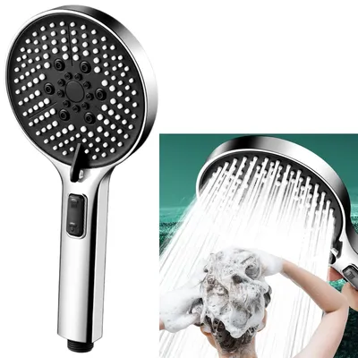 Immagine prodotto di Solidchoice - Soffione doccia a risparmio idrico con 5 tipi di getto