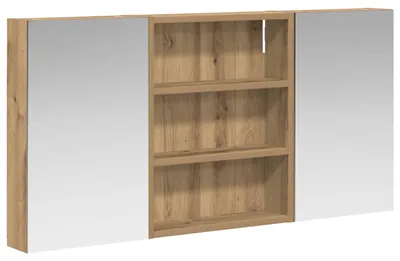 Zdjęcie produktu dla Zestaw szafek łazienkowych vidaXL, 3 szt., 100 x 10,5 x 50 cm, materiał drewnopochodny