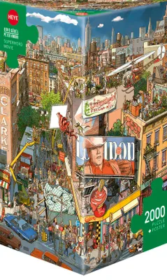 Zdjęcie produktu dla Puzzle z filmami o superbohaterach, żółte