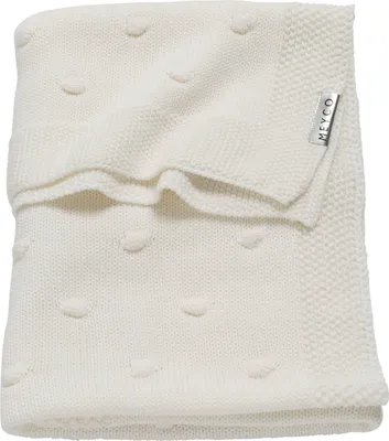 Produktbild von Meyco Babydecke Knots Offwhite 75 x 100 cm