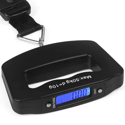 Immagine prodotto di Bilancia digitale per bagagli, fino a 50 kg, portatile e facile da usare