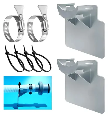 Produktbild von Pool Schlauchhalter 2 Stück Grau