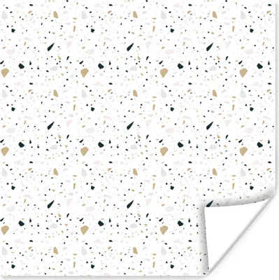 Produktbild von MuchoWow® Poster Muster - Terazzo - Textur 50x50 cm - Wohnzimmerdekoration