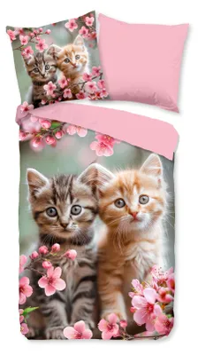Produktbild von Good Morning Renforcé-Bettwäsche-Garnitur Mischa   Farbe Rosa Größe 135x200+80x80