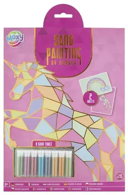 Obrázek produktu pro Malowanie piaskiem po numerach Jednorożec A4