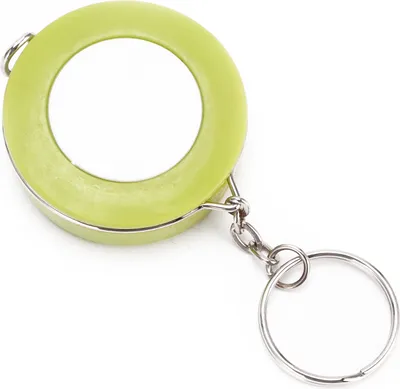 Produktbild von Flexibles Maßband, grün, mini, als Schlüsselanhänger, einziehbar, für Nähen, Schneidern, Stoffarbeiten