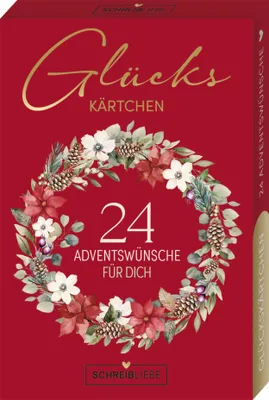 Produktbild von Glückskärtchen Advent-24 Adventswünsche