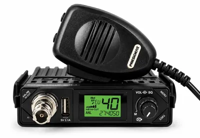 Produktbild von President Bill II + ASC Mini CB Funkgerät - Tragbare 27 MHz Auto Funkstation AM/