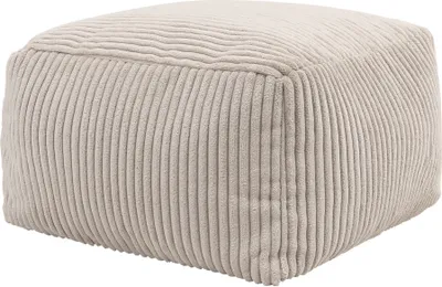Produktbild von icon Sitzpouf Amara, Cord, Fußhocker Für Das Wohnzimmer, Sitzhocker, Sitzpouf, Sitzsack Hocker Groß, Sitzkissen - Hergestellt in Deutschland