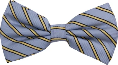 Produktbild von Fabio Farini - 1 Stück Herren Streifen Fliegen - Männer Querbinder Vorgebunden Bowtie Streifen - Hellblau/Schwarz/Gelb