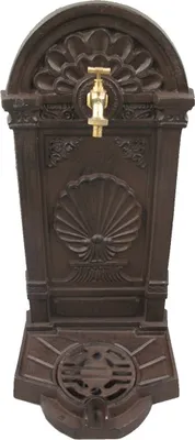 Produktbild von Standbrunnen, schwerer Stehbrunnen, Gusseisen Brunnen, Wasserstelle Braun 69 cm