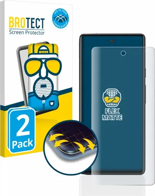 Produktbild von 2x BROTECT Fullscreen Schutzfolie für Google Pixel 6a Displayschutz Folie Fullcover Matt Entspiegelungsfolie