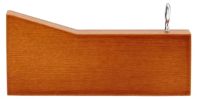 Produktbild von Handgefertigter Künstler-Farbprüfer aus Buchenholz, 13x5.9x1.6cm, für die richtige Mischung von Acrylfarbe, Bohrung: 8 mm