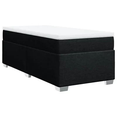 Produktbild von Boxspringbett mit Matratze Schwarz 90x190 cm Stoff