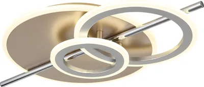 Produktbild von LED Deckenleuchte, Champagnerfarben, verchromt, L 55 cm