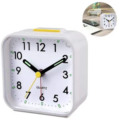 Produktbild von Stille analoge Wecker ohne Piep - Wecker mit Licht und Snooze - Einfache Installation - Wecker auf Batterien - Wecker ohne Alarmton - Wecker mit Volumesteuerung