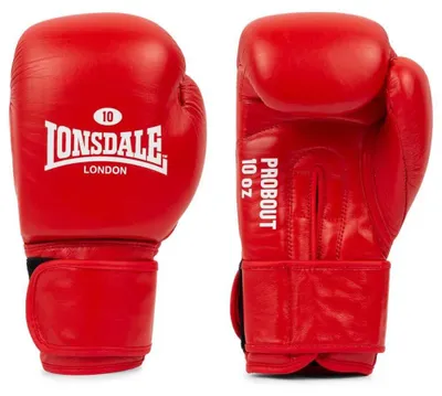 Produktbild von Lonsdale Probout Lederboxhandschuhe Rot 12 oz Rot 12 oz