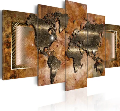 Produktbild von Modernes Wandbild 020101-247 (200x100) - 5 Teilig Bilder Fotografie auf Vlies Leiwnand Foto Bild Dekoration Wand Bilder Kunstruck