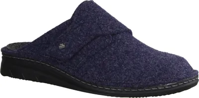 Immagine prodotto di Finn Comfort Zams uomo, pantofole, feltro, blu scuro, plantare estraibile - casa - pantofole pantofole uomo, blu