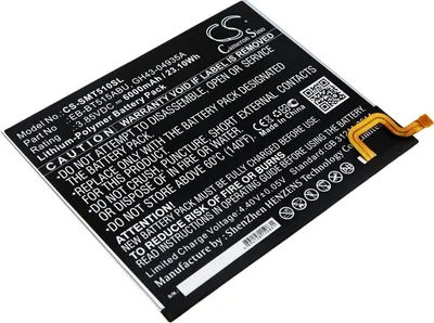 Zdjęcie produktu dla TECHTEK Bateria kompatybilny z [Samsung] Galaxy Tab A 10.1 2019, Galaxy Tab A 10.1 2019 WiFi 64GB, Galaxy Tab A 2019, SM-T510, SM-T515, SM-T517 zast