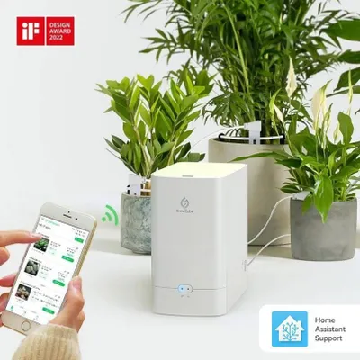 Produktbild von Elecrow GrowCube Intelligentes Bewässerungssystem, 1,5L Tank, 4 Feuchtigkeitssensoren, 3 Modi, 12V