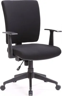 Produktbild von Bürostuhl Dlom, Chefsessel mit Armlehnen, Ergonomischer Bürositz, 61x65h98/108 cm, Schwarz