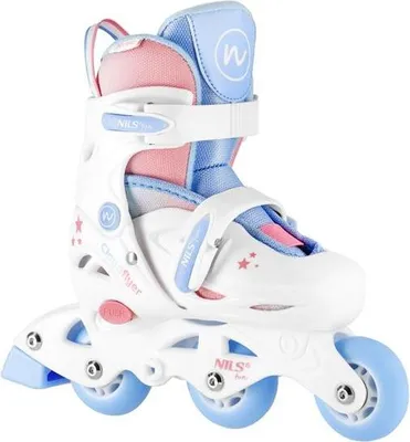 Produktbild von Nj1190 3In1 Drei Schritte Skates Mit Rollschuhen Weiss Grösse S (30-33) Nils Fun